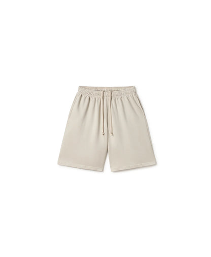 Cream Cotton Shorts